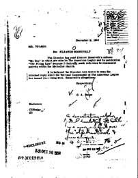 [picture: a page from Eleanor Roosevelt's FBI file]  
