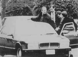 Aldrich Ames is arrested by the FBI as he leaves his house on February 21, 1994.