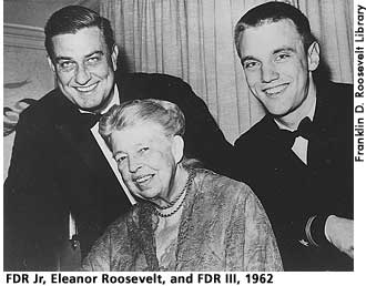 [picture: FDR Jr, Eleanor Roosevelt, and FDR III, 1962]  