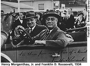  [picture: Henry Morgenthau, Jr. and FDR, 1934]  