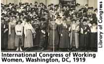 [group picture of the International Congress of Working Women, 1919]