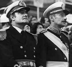 Admiral Emilio Massera and Junta chief General Rafael Videla.