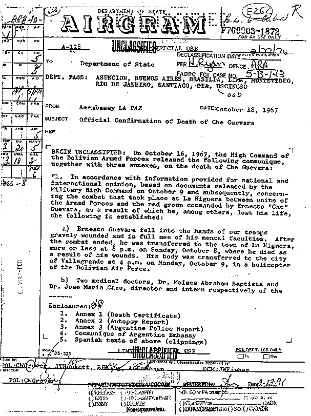 Documentos desclasificados de la CIA/Cuba Che10_1