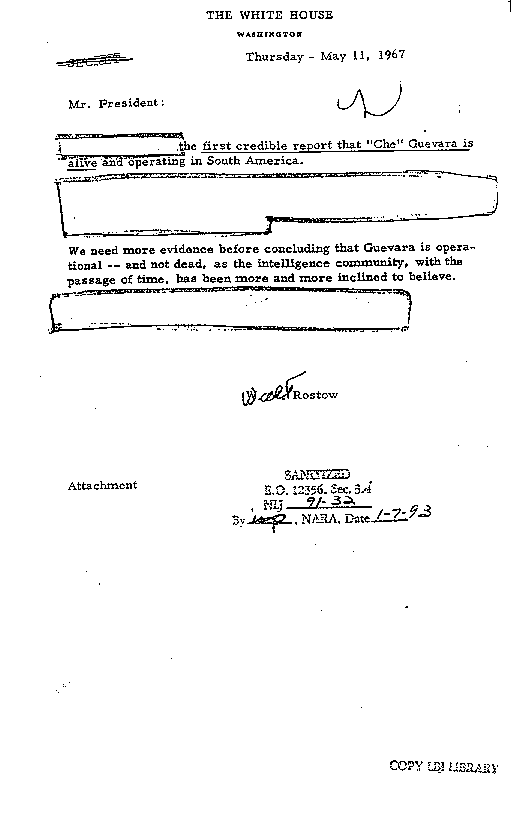 Documentos desclasificados de la CIA/Cuba Che2_1