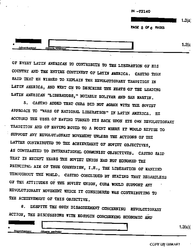 Documentos desclasificados de la CIA/Cuba Che3_5