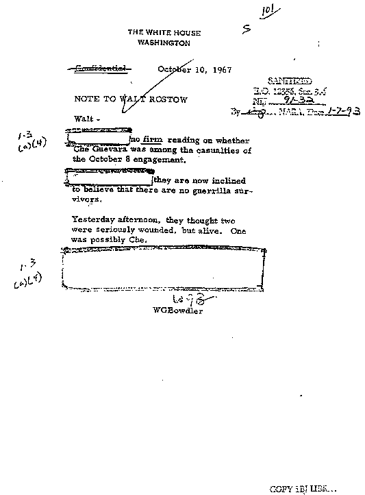 Documentos desclasificados de la CIA/Cuba Che6_1