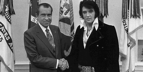 Elvis and Nixon.