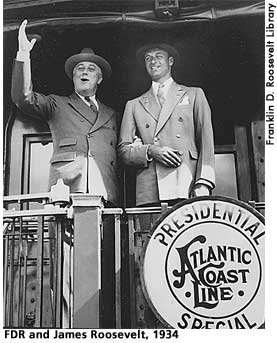 [picture: Franklin D. Roosevelt and James Roosevelt, 1934]  