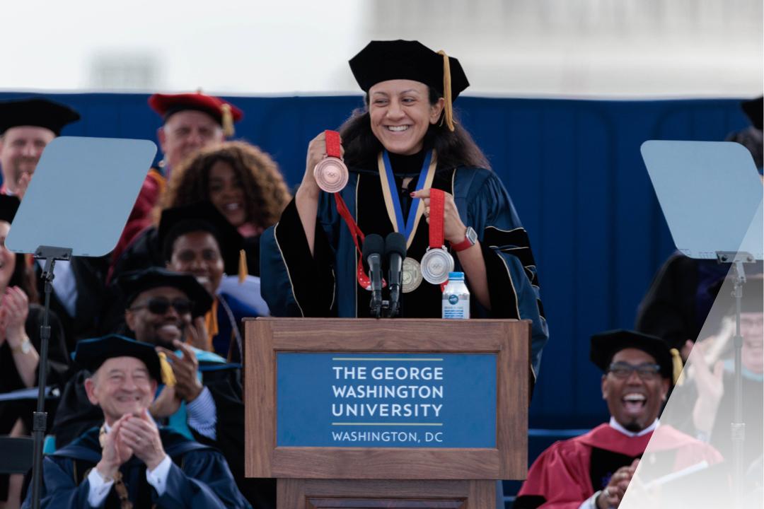 Elana at commencement 