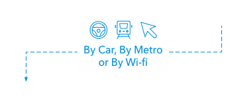 By car, by metro, or by wi-fi