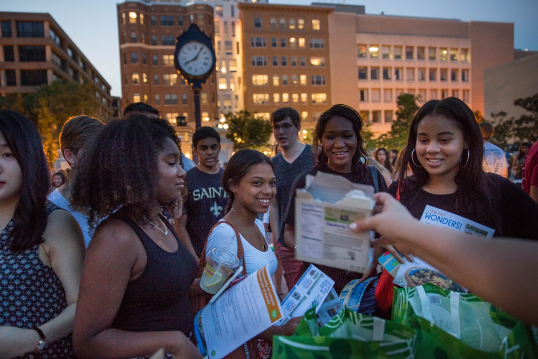 Students at First Night