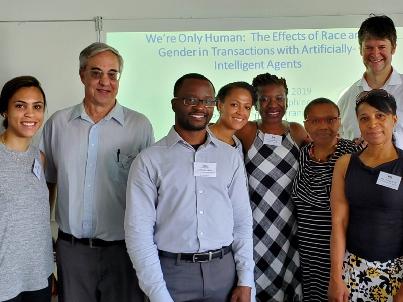 student with professor