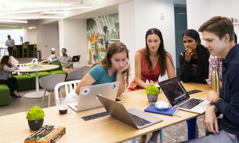 Student in Study room