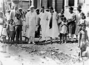 ER visiting Puerto Rican slum, 1934.