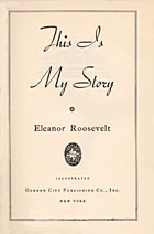 [Image: Frontispiece of ER's autobiography This is My Story]