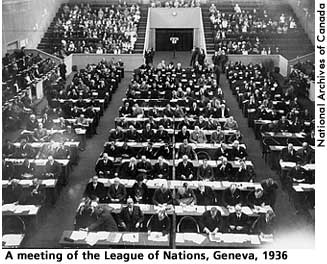[picture: A meeting of the League of Nations, Geneva, 1936]  