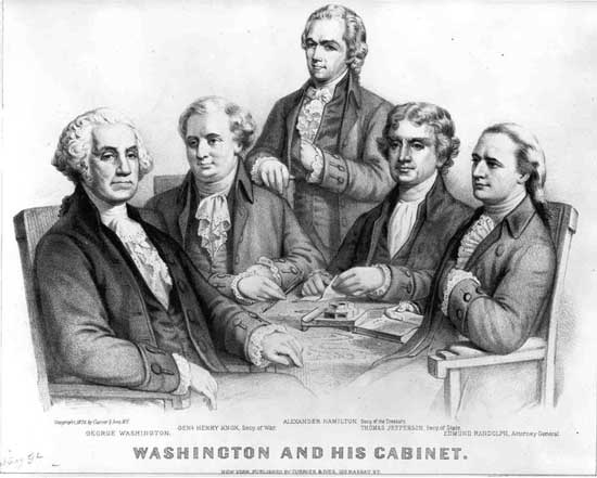 Washington and his cabinet